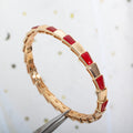 BVLGARI SERPENTI BRACELET PINK GOLD RUBELLITE