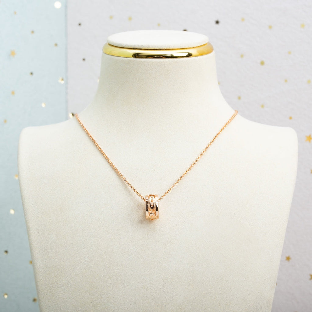 BVLGARI PARENTESI NECKLACE PINK GOLD