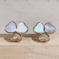CHOPARD HAPPY WING MOP EARRINGS 1 DIAMOND