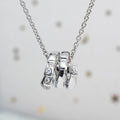 BVLGARI SERPENTI SILVER NECKLACE DIAMOND