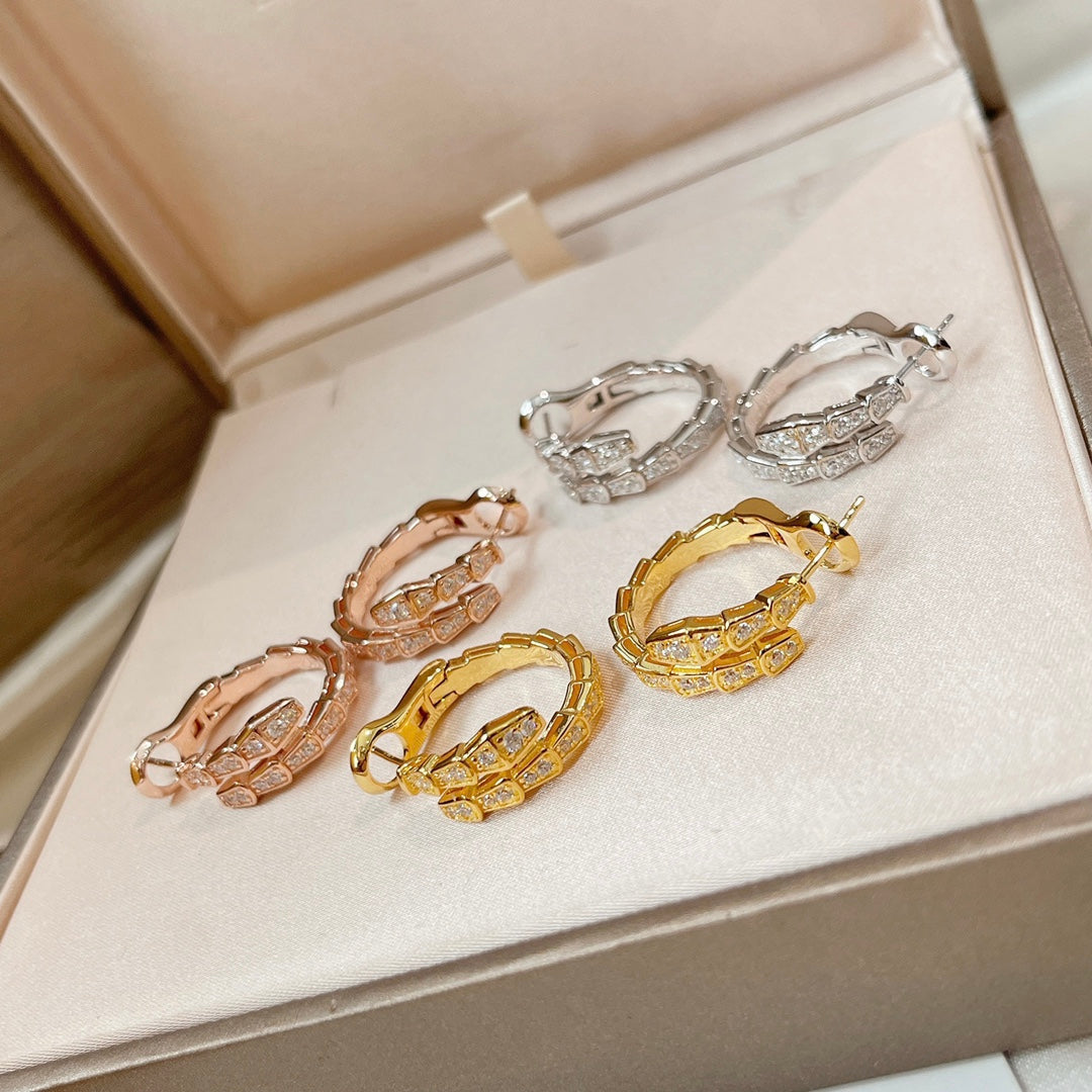 BVLGARI SERPENTI EARRINGS DIAMOND