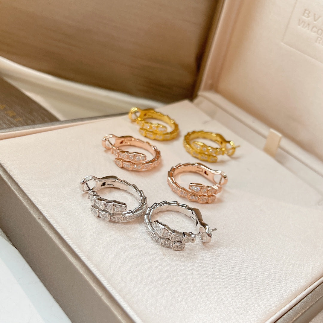 BVLGARI SERPENTI EARRINGS DIAMOND