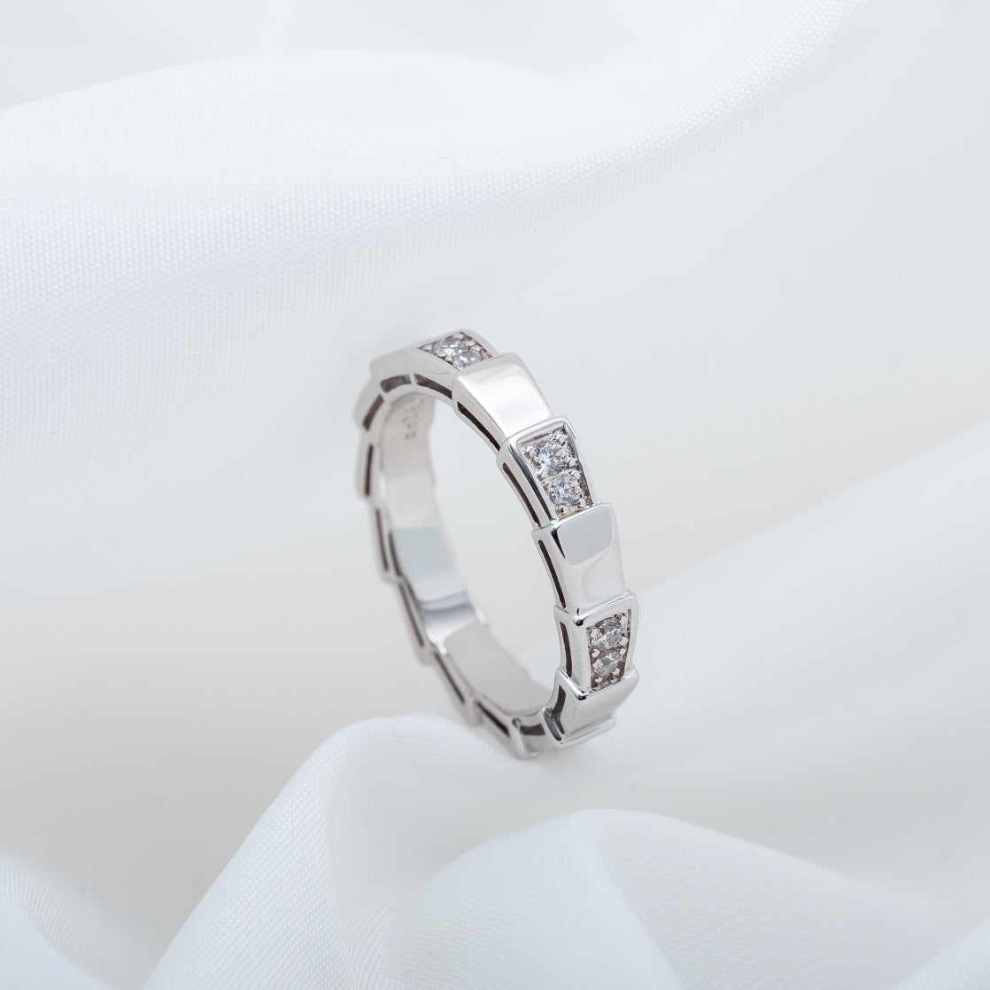 BVLGARI SERPENTI RING SILVER 3MM