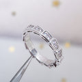 BVLGARI SERPENTI RING SILVER DIAMOND PAVED 3MM
