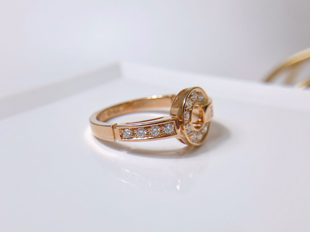 BVLGARI DREAM RING DIAMOND PINK GOLD