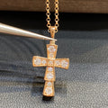 BVLGARI CROCE PEDANT DIAMOND NECKLACE
