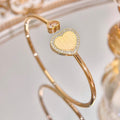 CHOPARD HAPPY HEART BRACELET PINK GOLD TIGER EYE DIAMOND