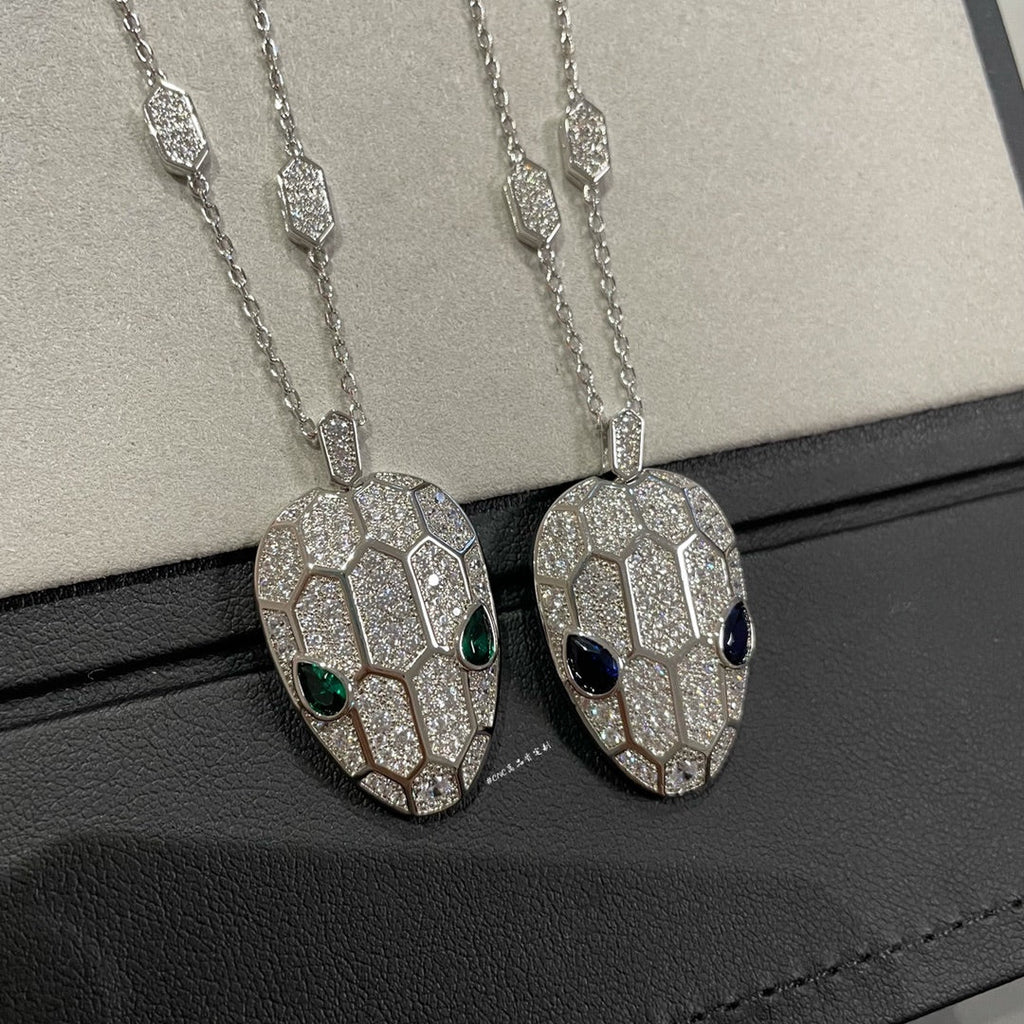 BVLGARI SERPENTS PEDANT DIAMOND NECKLACE