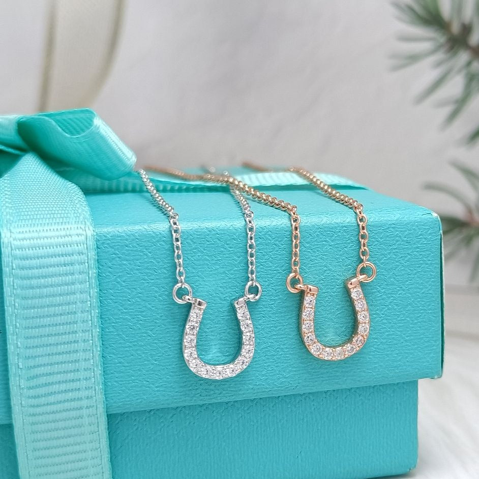 TIFFANY U PEDANT DIAMOND NECKLACE