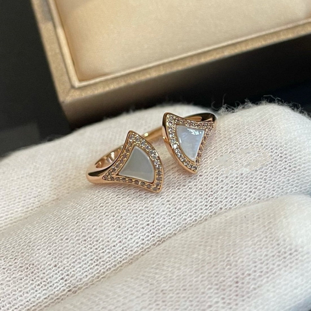 BVLGARI DREAM MOP DIAMOND OPEN RING