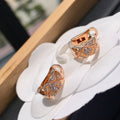 Chanel Crush Diamond Pink Gold Earrings