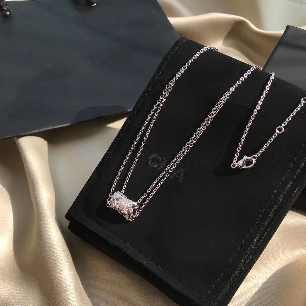 Chanel Crush Silver Diamond Necklace