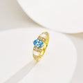 DIOR PARAIBA GOLD DIAMOND RING
