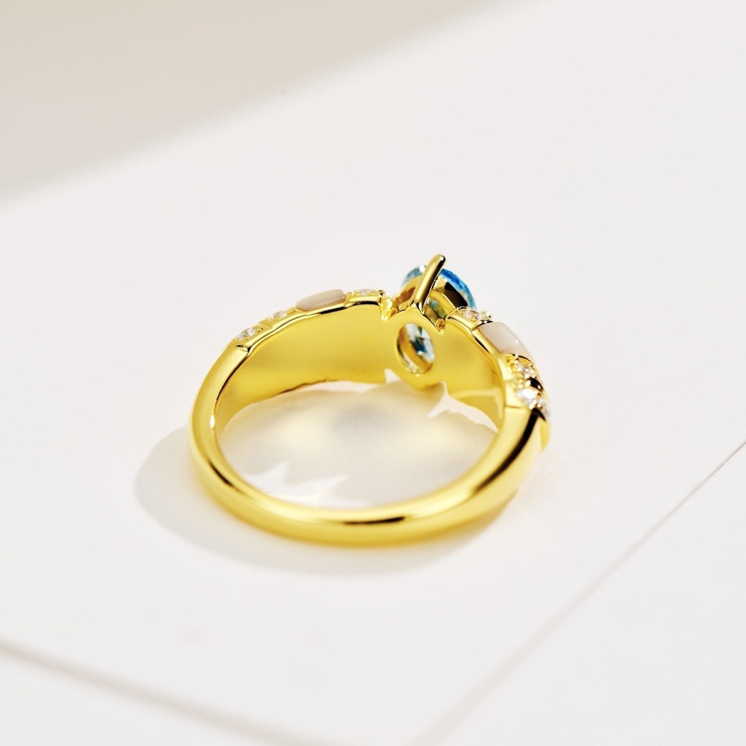 DIOR PARAIBA GOLD DIAMOND RING
