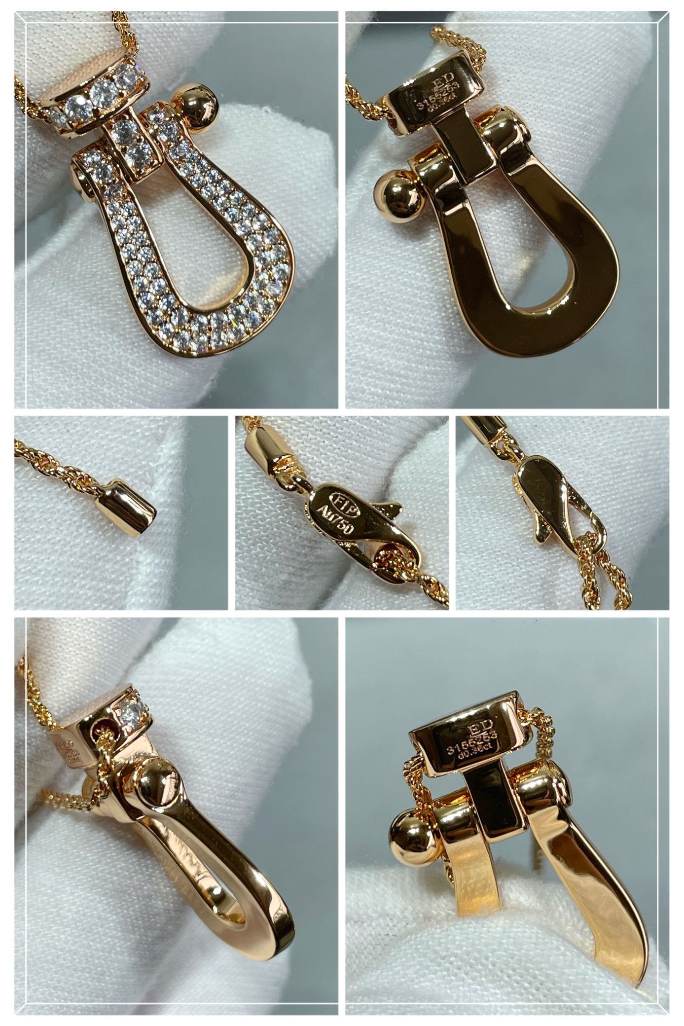DIOR FORCE 10 LARGE MODEL DIAMOND NECKALCE