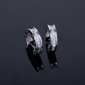 BVLGARI ZERO 1 MINI SILVER DIAMOND EARRINGS