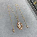 BVLGARI SERPENT PINK GOLD DIAMOND NECKLACE