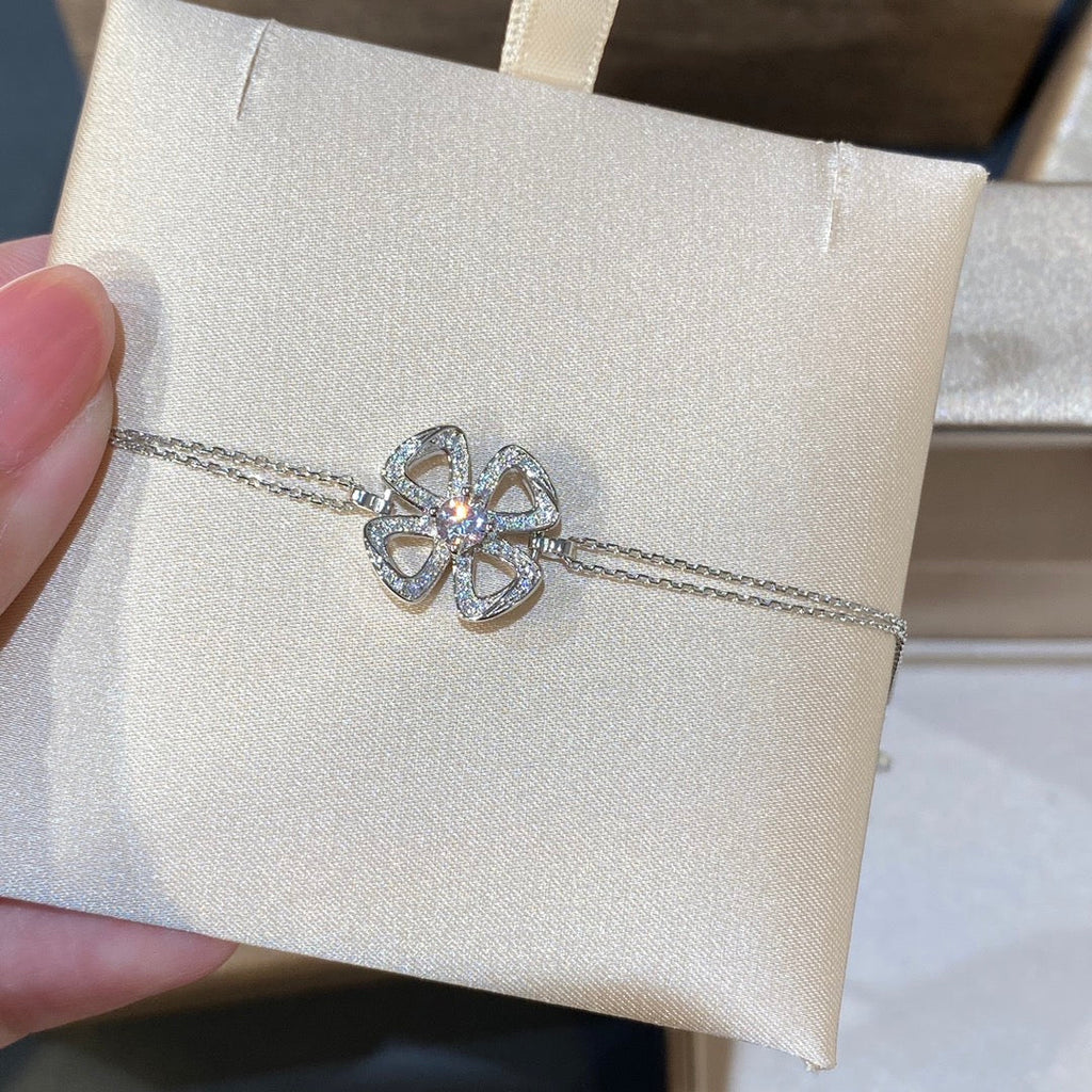BVLGARI FIOREVER DIAMOND CHAIN LINK BRACELET
