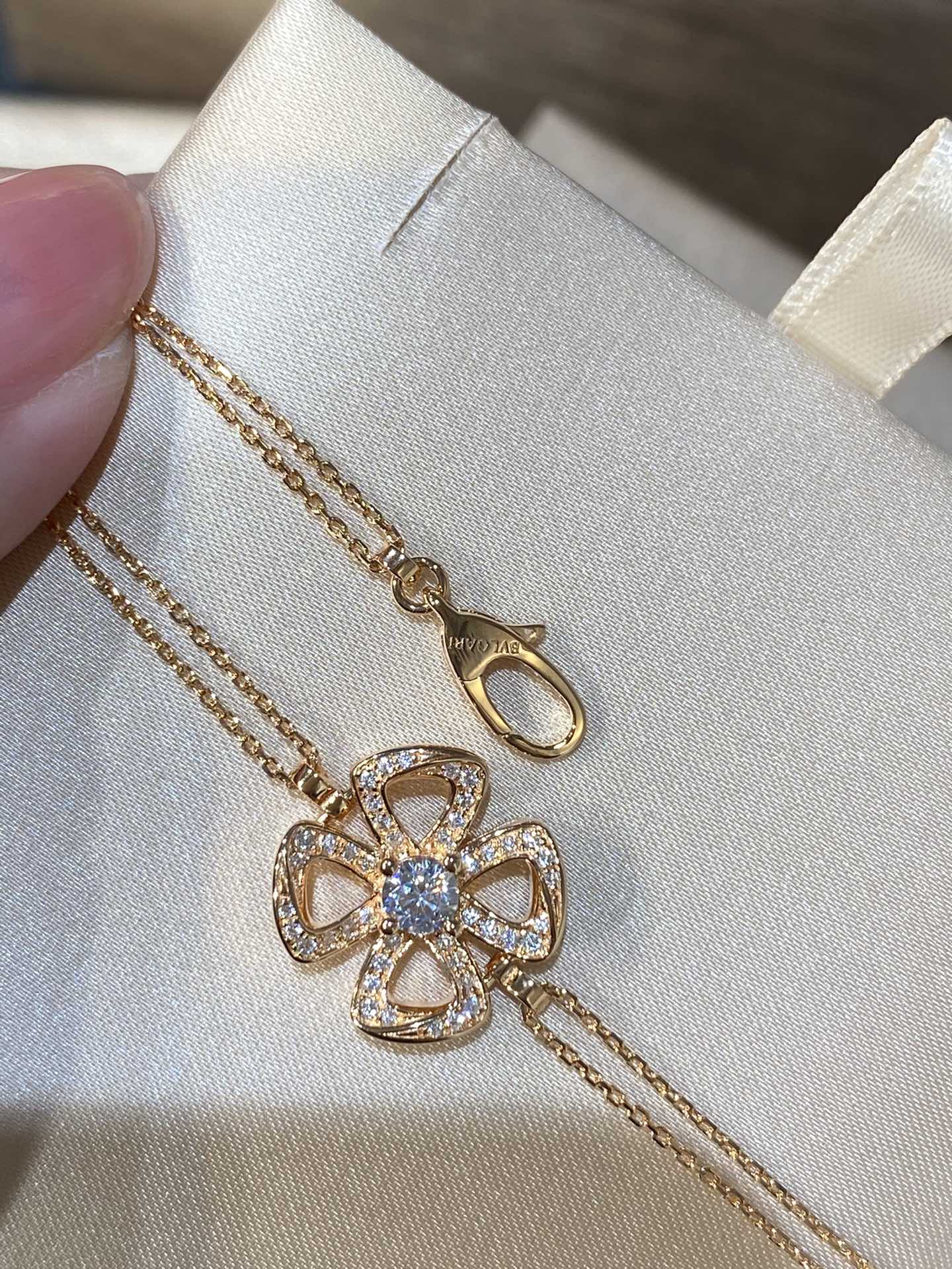 BVLGARI FIOREVER DIAMOND CHAIN LINK BRACELET