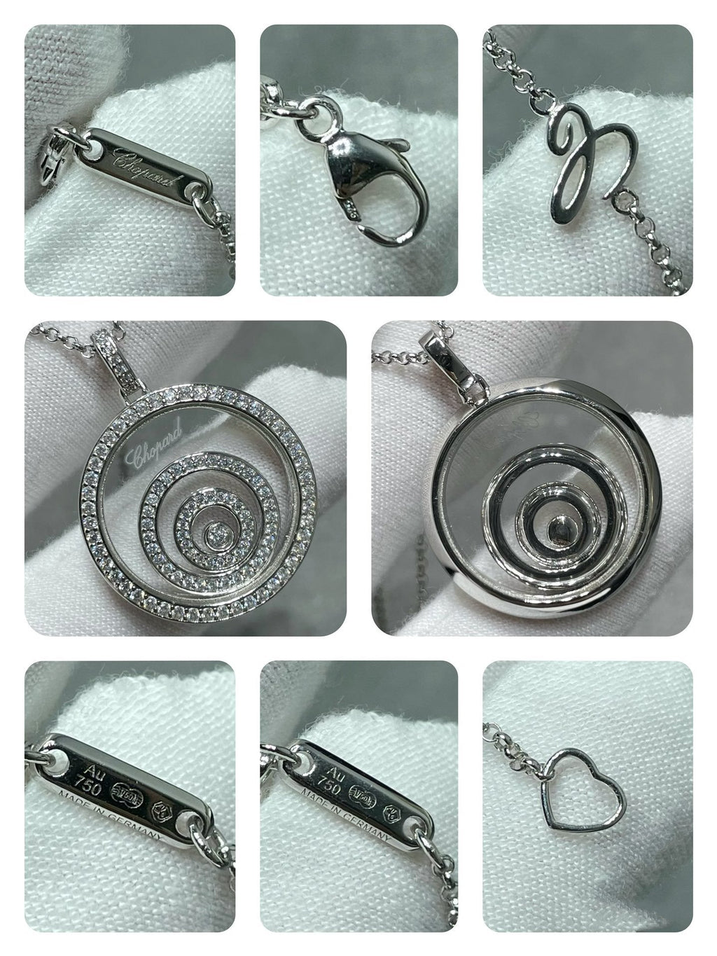 CHOPARD HAPPY SPIRIT DIAMOND PAVED NECKLACE