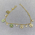 DIOR LUCKY STAR MULTI COLOR 5 MOTIF 6 DIAMOND BRACELET