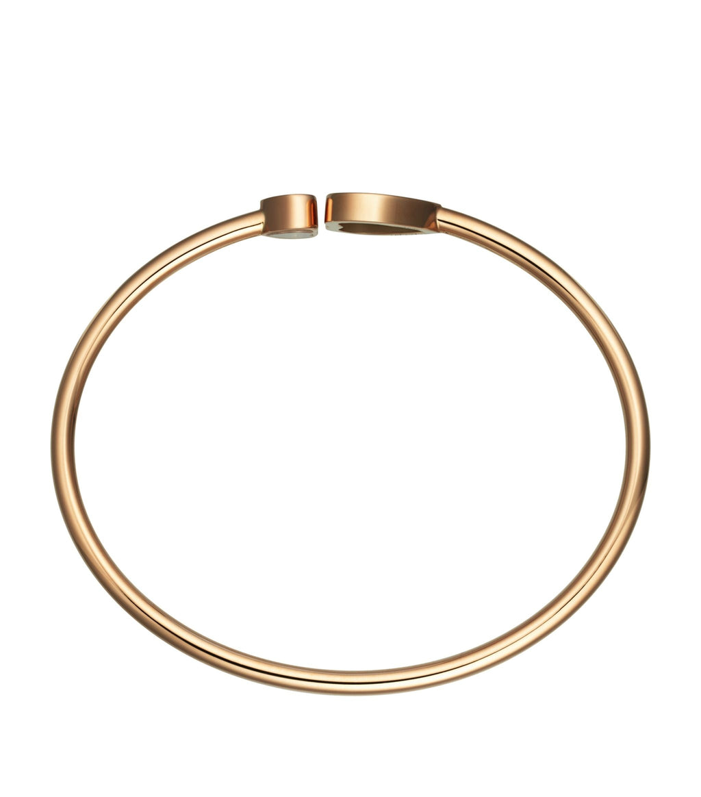 CHOPARD HAPPY HEART PINK GOLD BRACELET DIAMOND