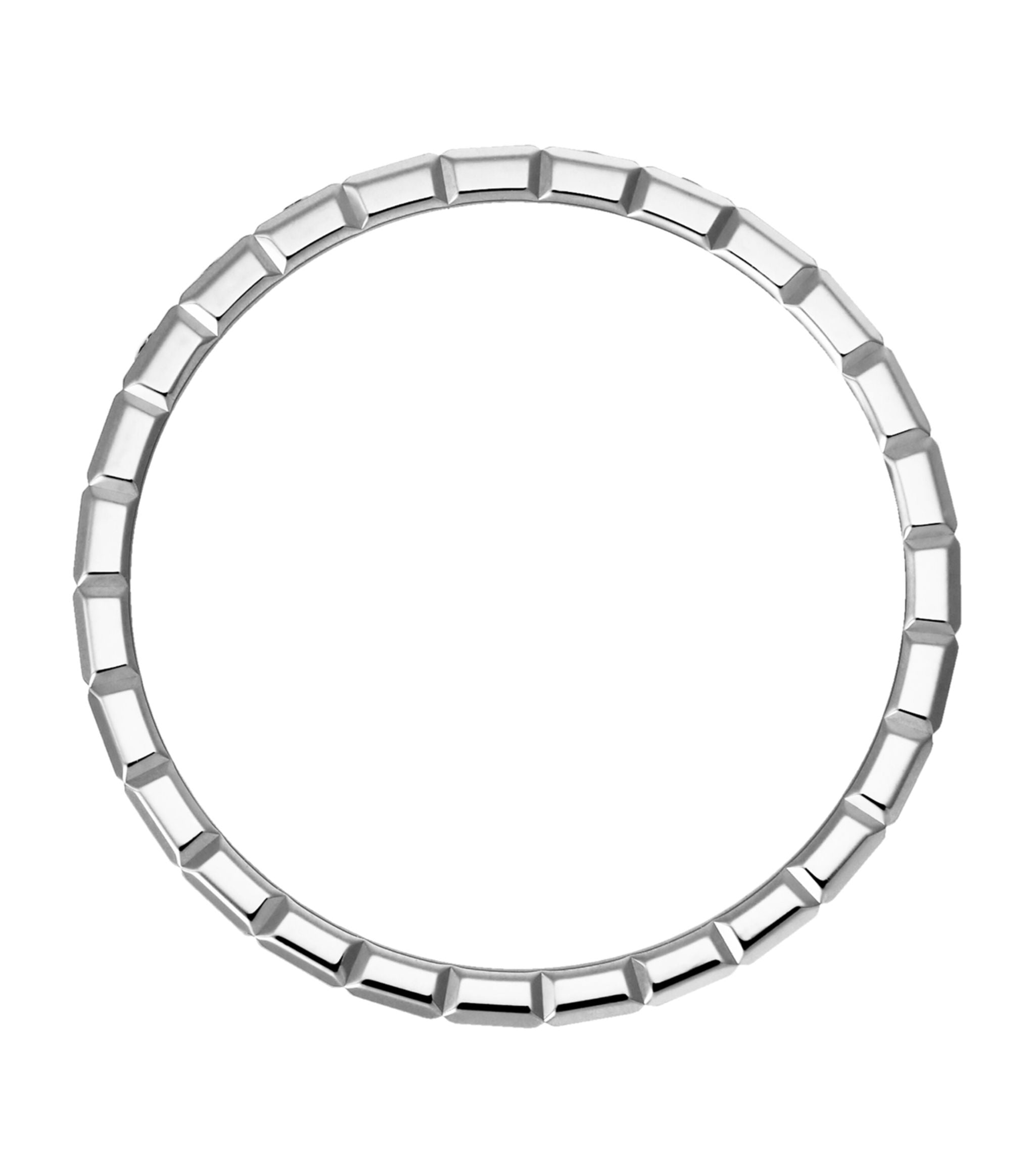 CHOPARD ICE CUBA RING SILVER FULL DIAMOND