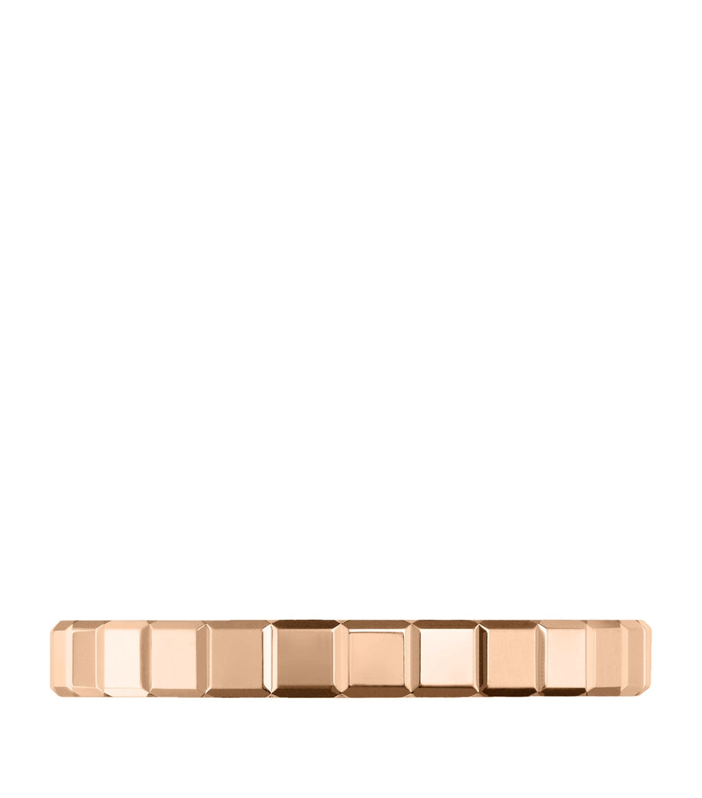 CHOPARD ICE CUBA RING PINK GOLD