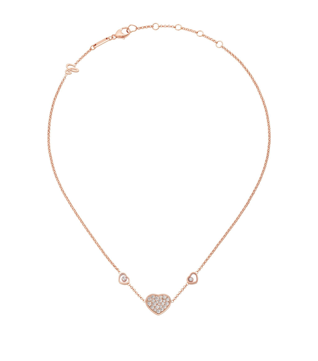 CHOPARD HAPPY HEART NECKLACE 3 MOTIFS DIAMOND