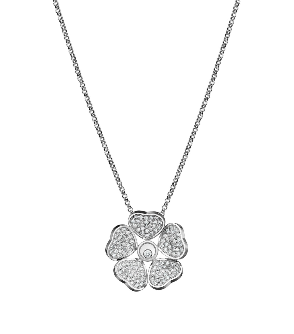 CHOPARD HAPPY PEDANT DIAMOND NECKLACE