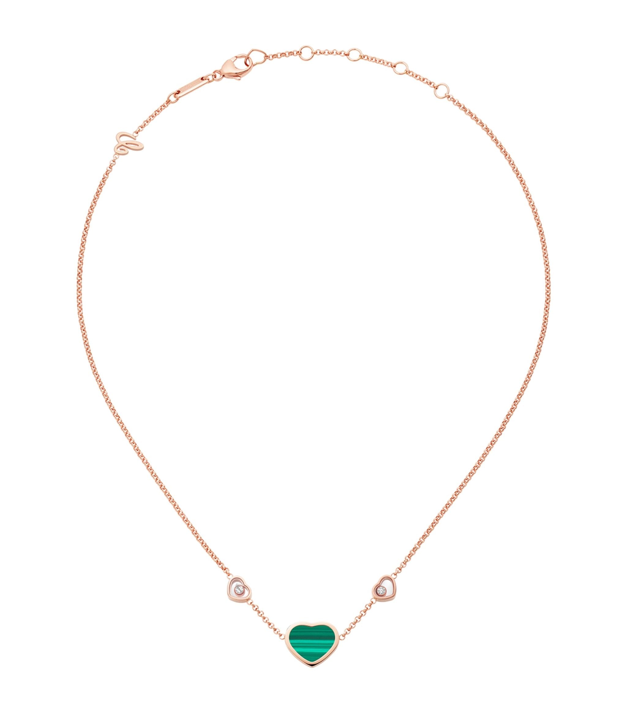 CHOPARD HAPPY HEART NECKLACE 3 MOTIFS