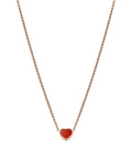 CHOPARD HEART PEDANT CARNELIAN NECKLACE