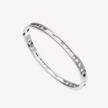BVLGARI ZERO 1 SPIRAL LOGO SILVER BRACELET