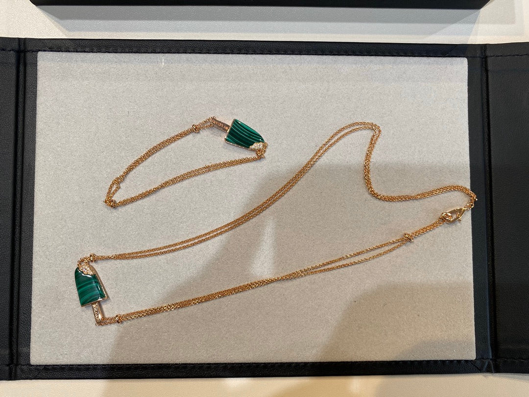 BVLGARI BVL ICE CREAM BAR MALACHITE BRACELET