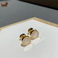 BVLGARI BVL EARRINGS CLUSTER WHITE GOLD