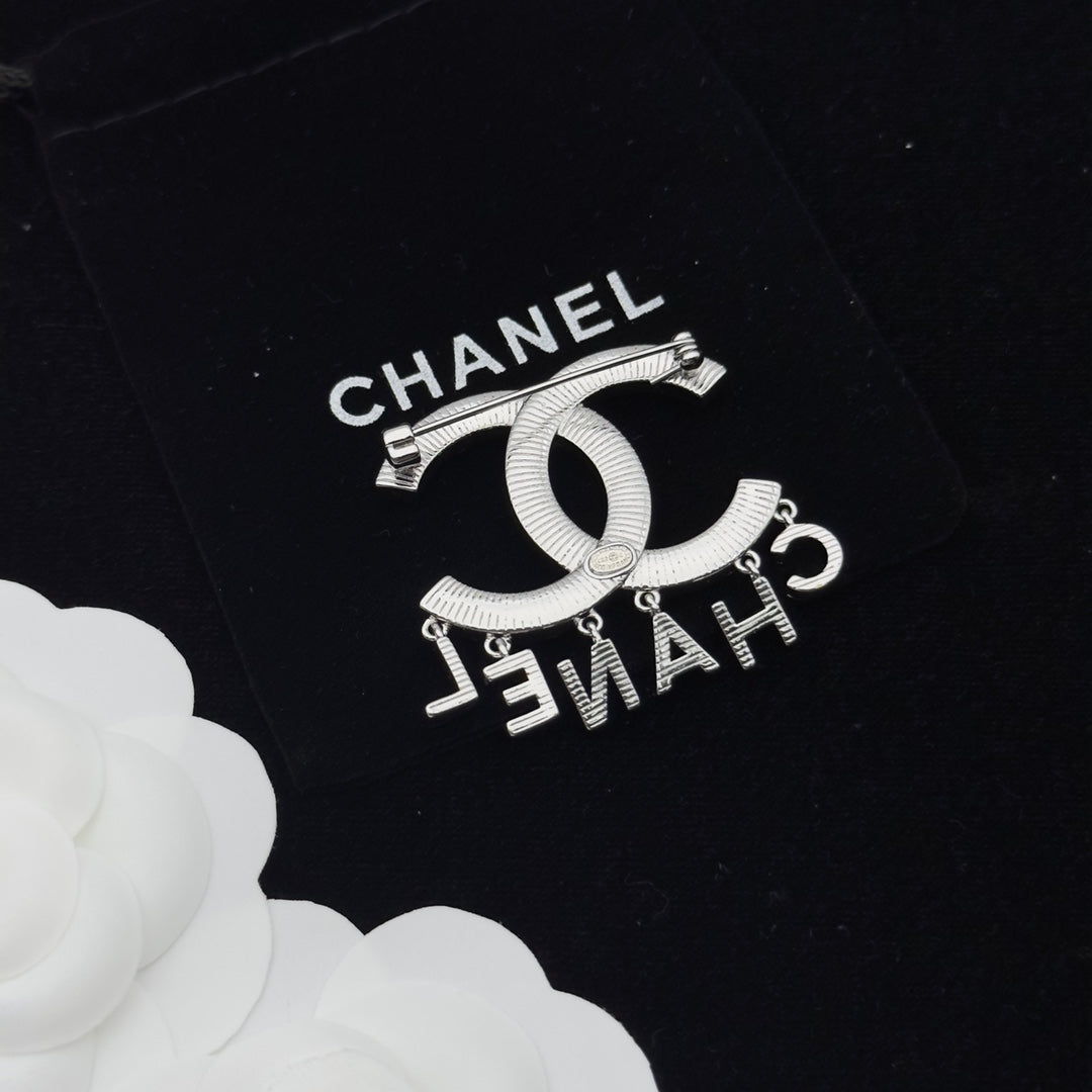 Chanel Brooch Silver 173218