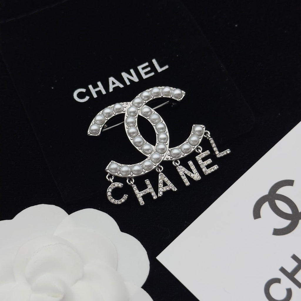 Chanel Brooch Silver 173218