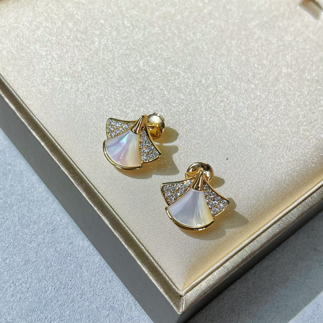 BVLGARI BVL DREAM STUD EARRINGS DIAMOND