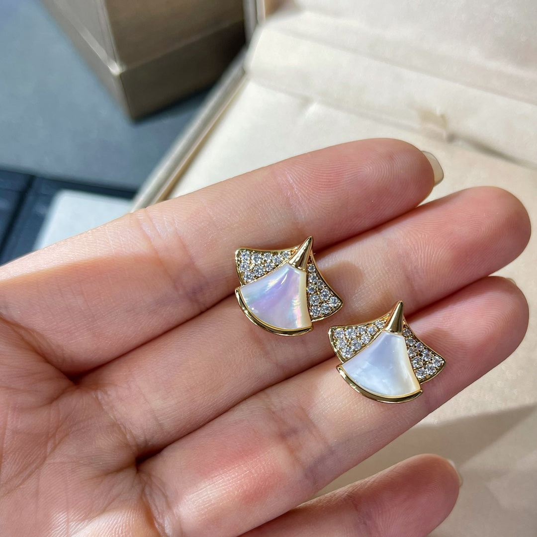 BVLGARI BVL DREAM STUD EARRINGS DIAMOND