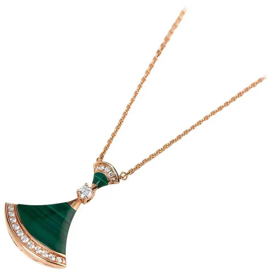 BVLGARI DREAM NECKLACE MALACHITE DIAMOND