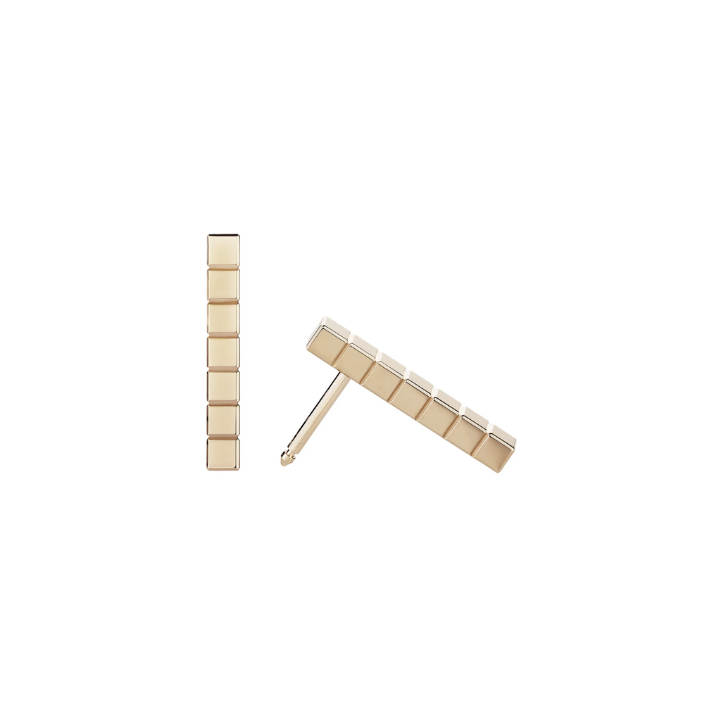 CHOPARD ICE CUBE PINK GOLD EARRINGS