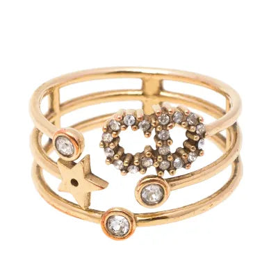 DIOR CD SHINY D RING GOLD