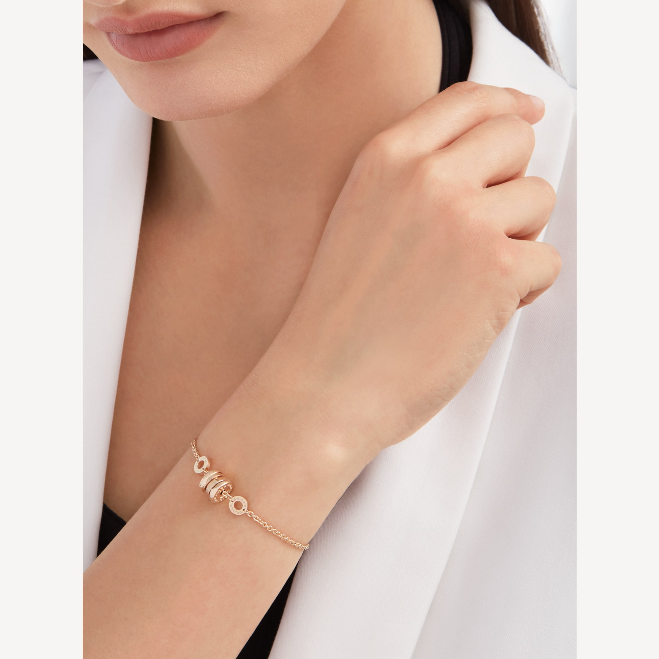 BVLGARI ZERO 1 SOFT PINK GOLD BRACELET