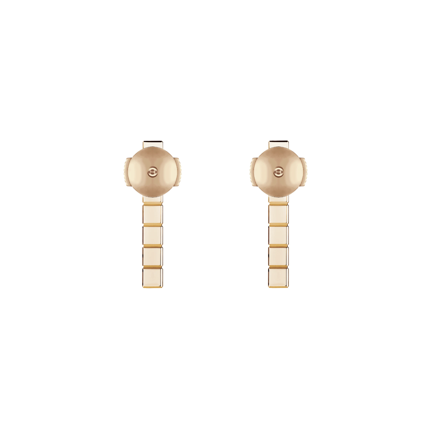 CHOPARD ICE CUBE PINK GOLD EARRINGS