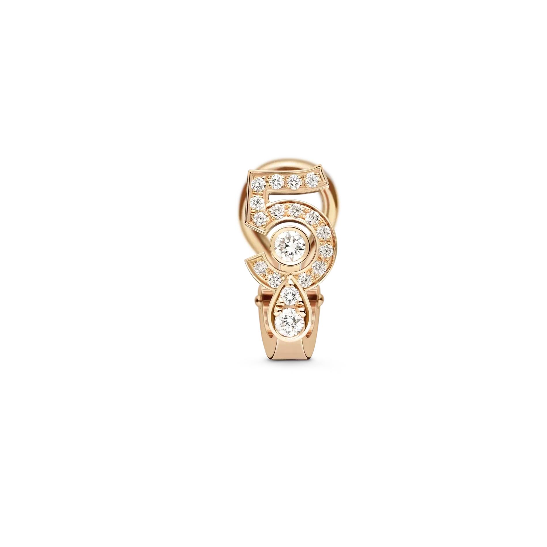 Chanel No5 Diamond Stud Earrings
