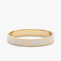 FENDI FOREVER F GOLD BRACELET WHITE