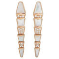 BVLGARI SERPENTI MOP PINK GOLD DIAMOND EARRINGS