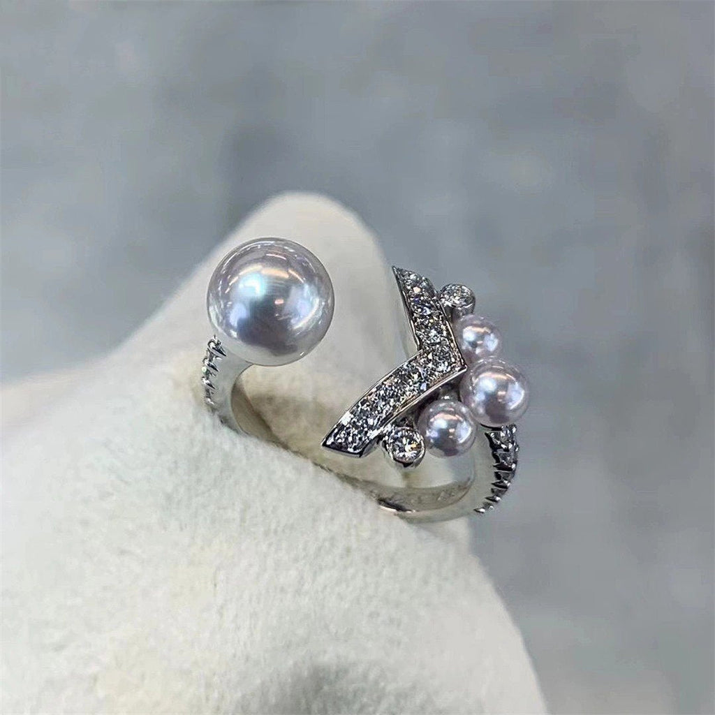 CHAUMET JOSEPHINE SILVER RING DIAMOND