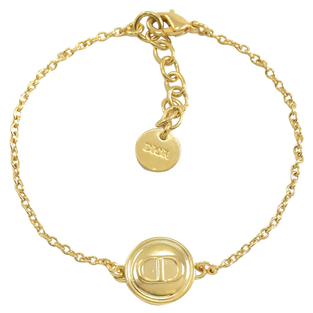 DIOR CD PEDANT GOLD NECKLACE