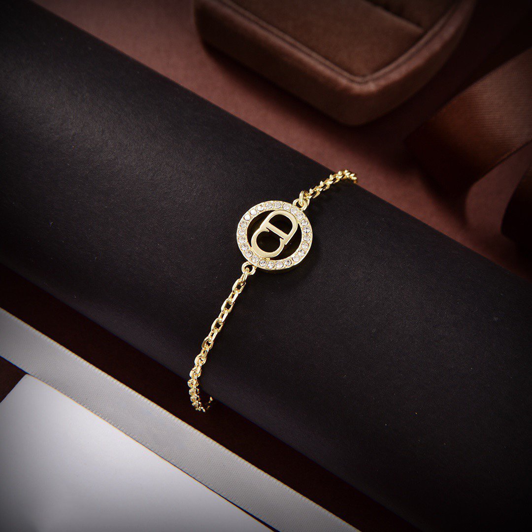 DIOR THE CD PEARL GOLD DIAMOND BRACELET
